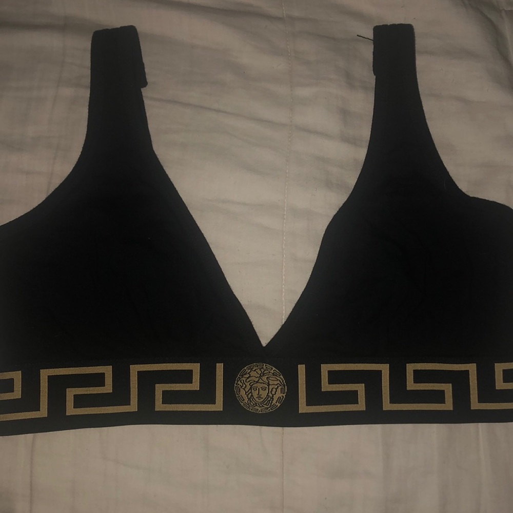 Versace Medusa greek key bra-Authentic